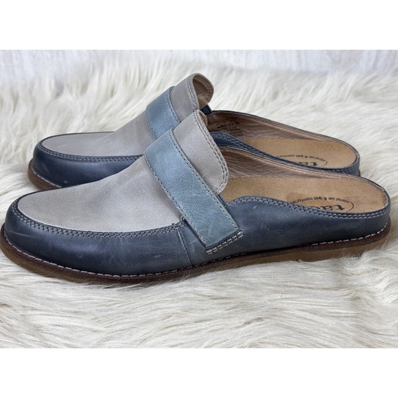 Taos Footwear Royal Mule Women's 7 Steel Taupe Multi Leather Comfort Slip-On - Picture 4 of 9